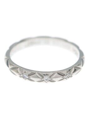 Chanel Quilted Ring Silver